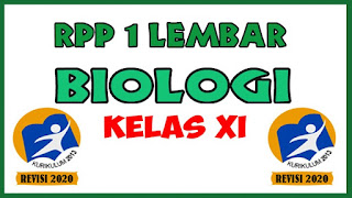 RPP Biologi 1 Lembar SMA. RPP 1 Lembar Tahun 2020 akan menjadi perubahan penting, Guru Dituntut sendiri dalam mengembangkan RPP (Rencana Pelaksanaan Pembelajaran). RPP 1 Lembar SMA Mata Pelajaran Biologi Kelas XI Tahun 2020. Berikut Artikel Tentang RPP Biologi Kelas 11 K13 Revisi 2020 Tahun 2020.