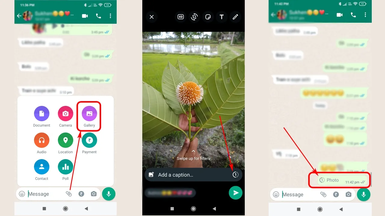 How To Send View Once Photo On WhatsApp
