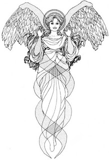 Original angel art of Carmen Cameron