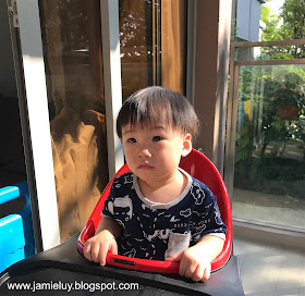 Baby Lance Waiting for Second Haircut by Mommy