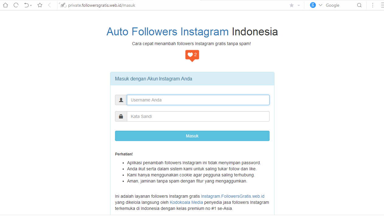  - auto followers instagram indonesia tanpa menambah following