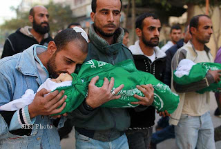 Bayi 18 Bulan Terkena Bom Di Gaza