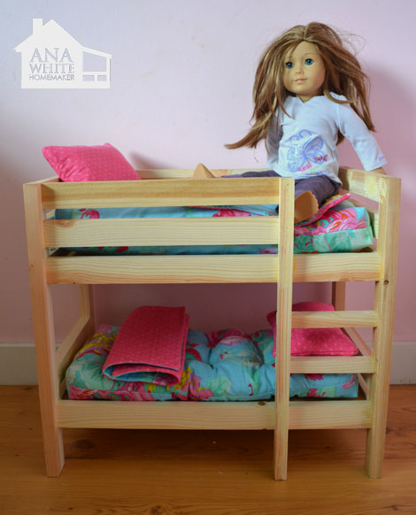 free american girl bunk bed plans