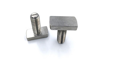 Custom Slotted T-Bolts In 316 Stainless Steel