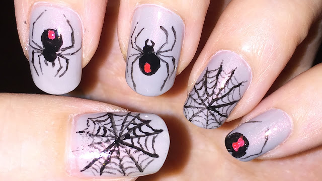 Creepy Crawlers Halloween Nails Art