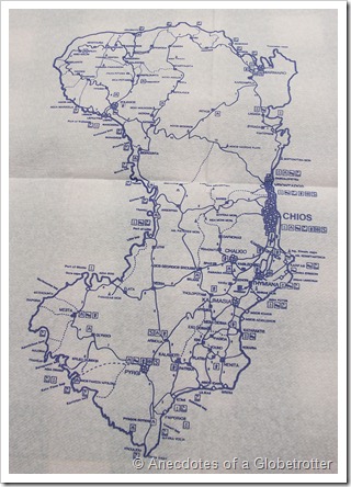 Map of Chios