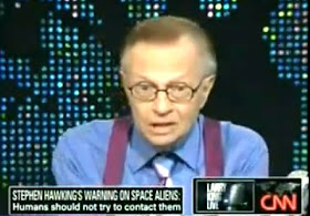 Larry King During Hawking Show