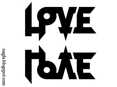 Love+hate+ambigram+tattoos