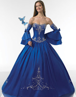 Royal Blue Wedding Gowns