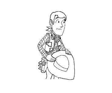 #6 Sheriff Woody Coloring Page