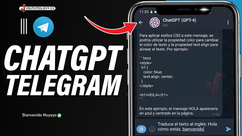 Usar ChatGPT en Telegram 🔵 ChatGPT Telegram