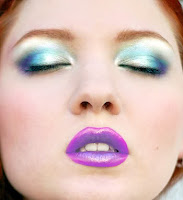 purple dramatic makeup