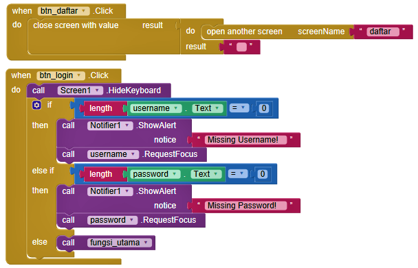 Block Program Screen1