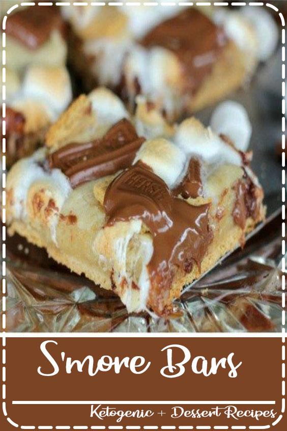 S'mores Bars | Yummy summer dessert recipe idea. Perfect for when you want to enjoy s'mores but can't cook single ones over a campfire.