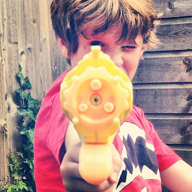 Looking down the barrel of a water pistol