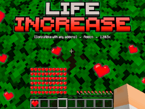 Life Increase Addon - 1.20.5x || Compatible with Any Addon || Realms