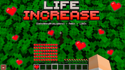 Life Increase Addon - 1.20.5x || Compatible with Any Addon || Realms