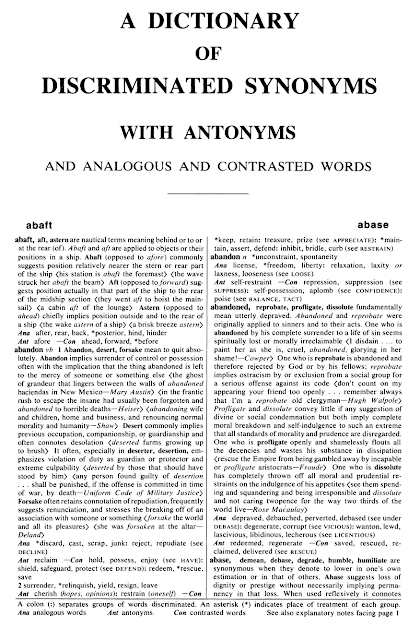 Webster's New Dictionary of Synonyms By Merriam-Webster