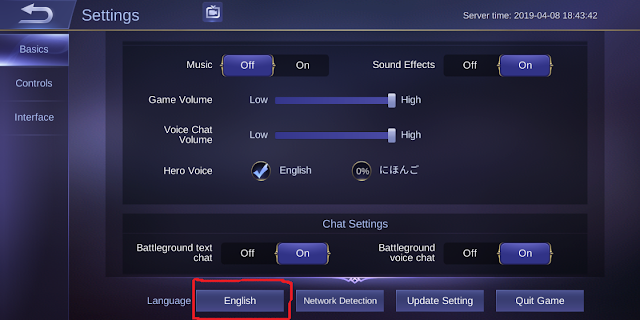 How to change ML Hero's voice to Japanese