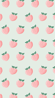 cute peach preppy wallpaper