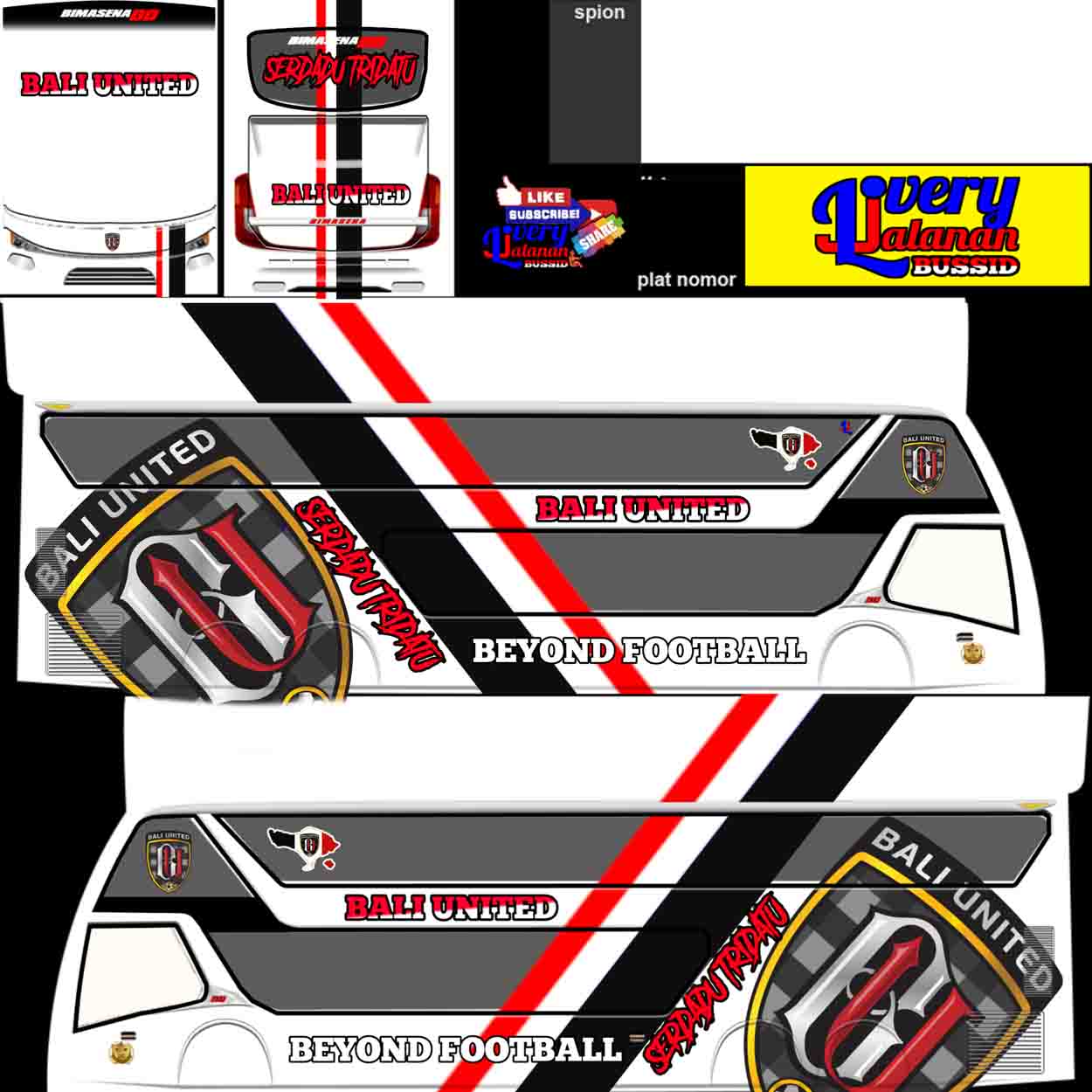 skin bussid bali united