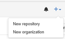 New Repository Menu