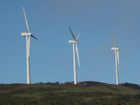 wind turbines that provide power to the Galapagos Eco Lodge on San Cristobal Island