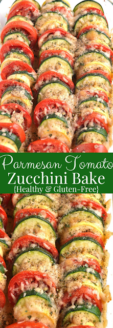 Parmesan Tomato Zucchini Bake recipe