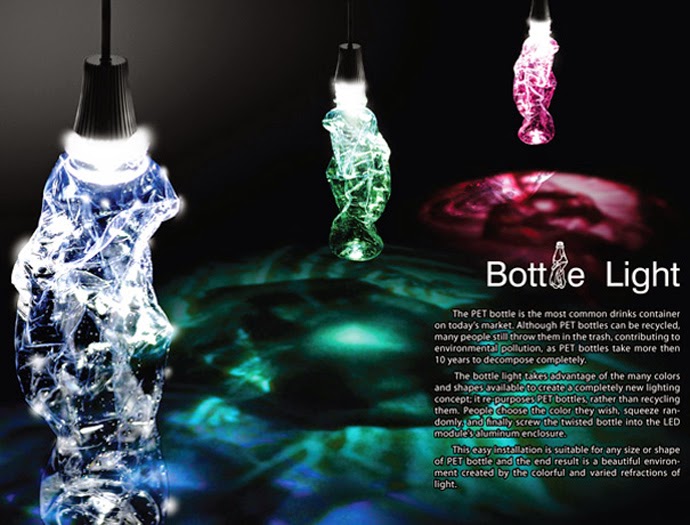 Cara Membuat Kerajinan  Tangan Lampu Hias Unik Dari Botol 