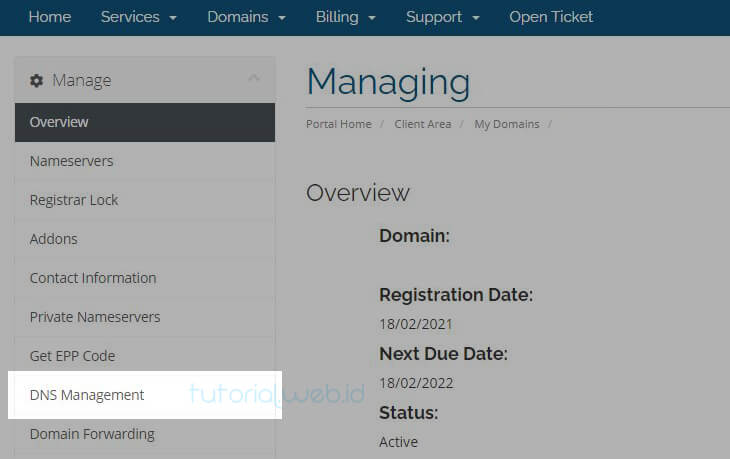 Cara Memverifikasi Kepemilikan Domain Rumahweb 3 Pilih DNS