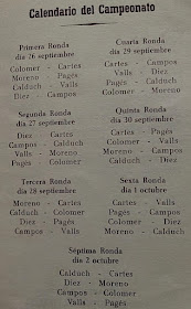 Página 6 del boletín del VIII Campeonato Provincial de Tarragona-1966