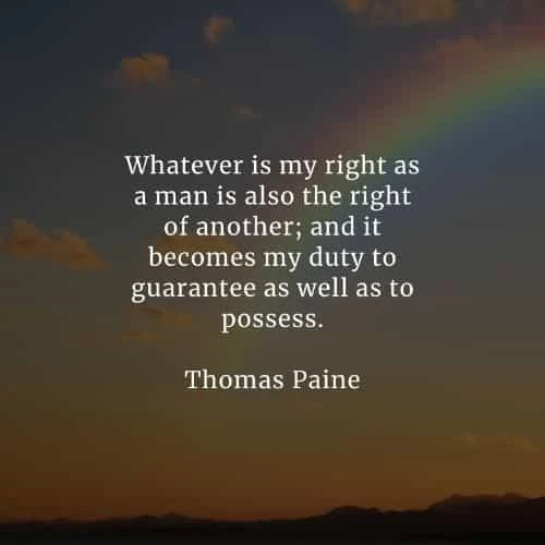 Famous quotes and sayings by Thomas Paine