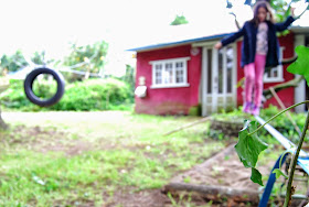 Cinta de equilibristas para jardín con una cinta de camión