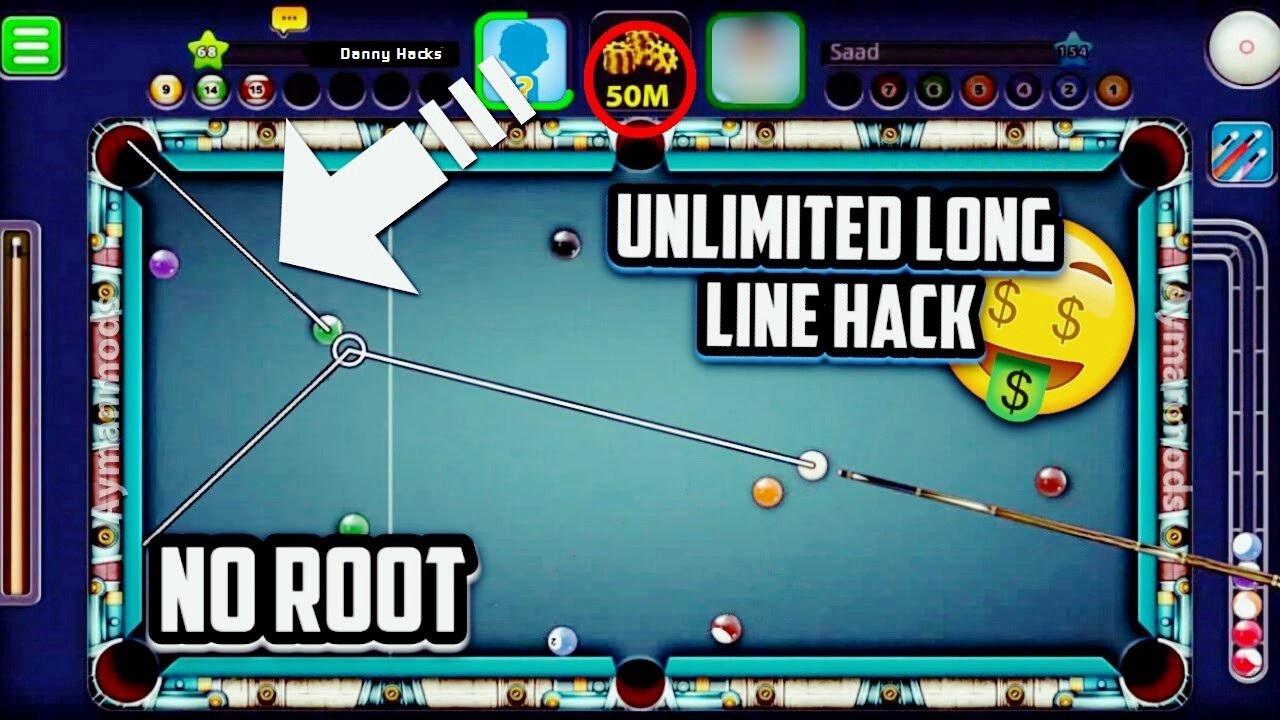 Download 8 Ball Pool (MOD, Extended Stick Guideline) free on ... - 