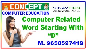 Computer Related Word Starting with "D" 