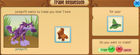Animal Jam Betz Cactus Trade Attempts : I did trade attempts for my pet phantom, *these are only the somewhat good ones i got* the first trade was a green collar by kingsuper44hundred but i forgot to take a screenshot ehehe all the trades.