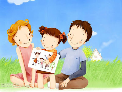 This parents can cartoon photo can help you express your love for your parents on this day.