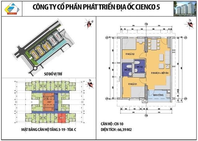 Căn 66,39m2 tòa C hh02 b2.1