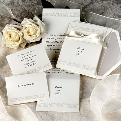 White Roses Wedding Invitation card Image Source My Wedding Dresses