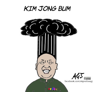 Corea del Nord, Kim jong un, guerra nucleare, satira, vignetta