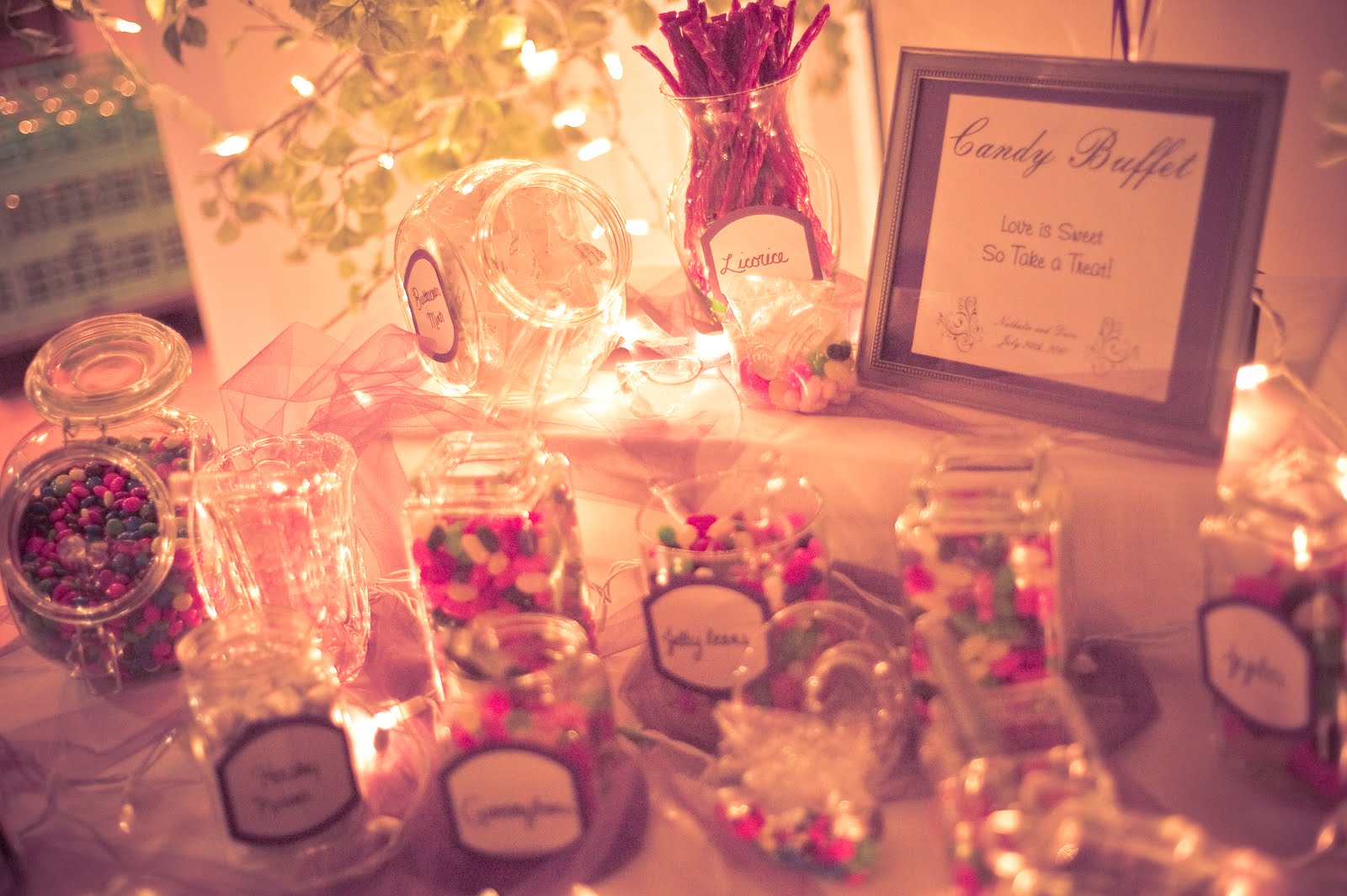 wedding candy buffet images