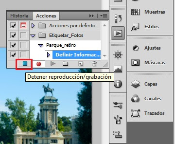 Detener acción con photoshop