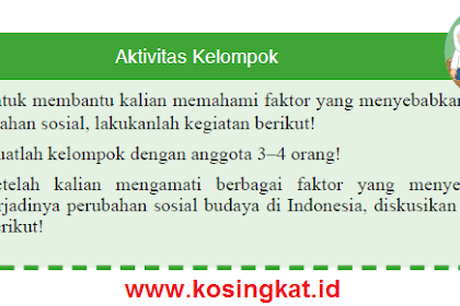 Kunci Jawaban IPS Kelas 9 Halaman 109 Aktivitas Kelompok