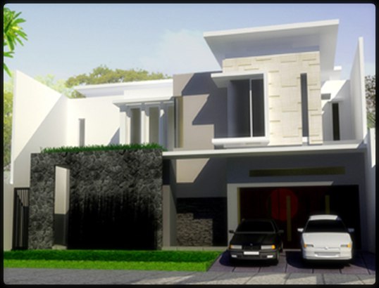 Contoh model desain rumah minimalis 2 lantai