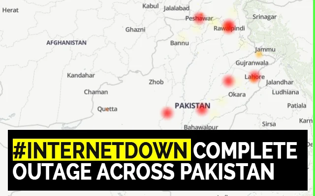 Complete Outage across Pakistan