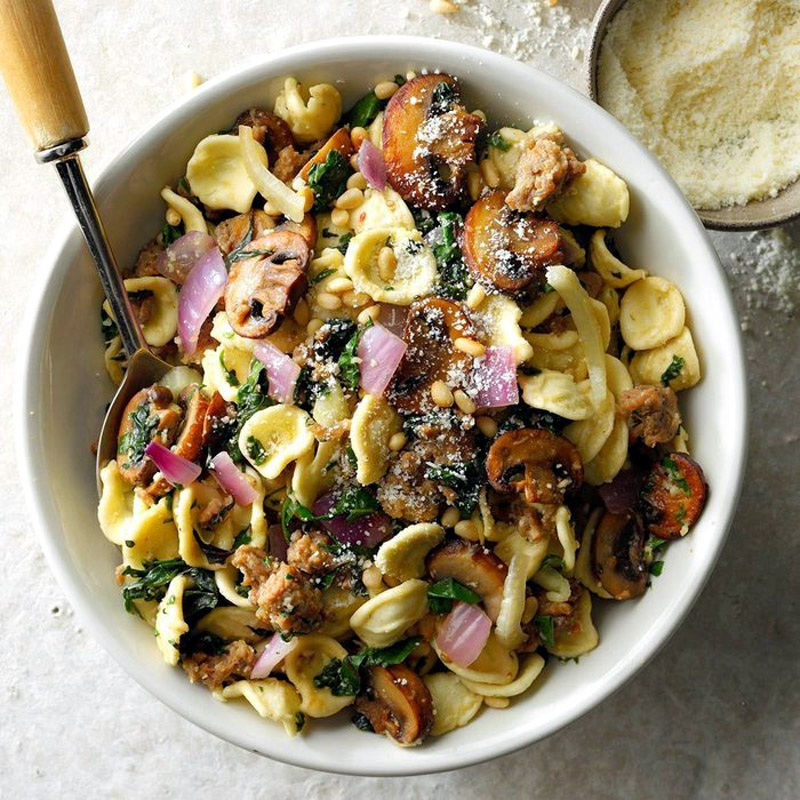 Sausage and Swiss Chard Pasta