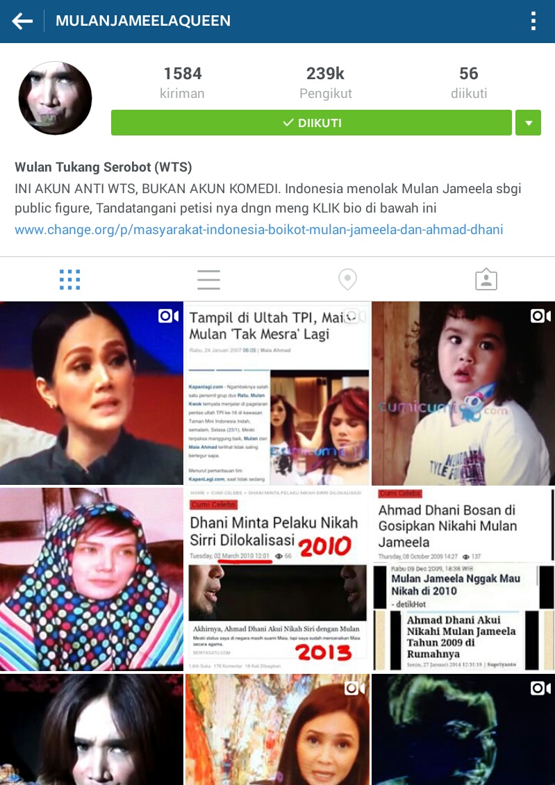 Daftar Akun Haters Di Instagram