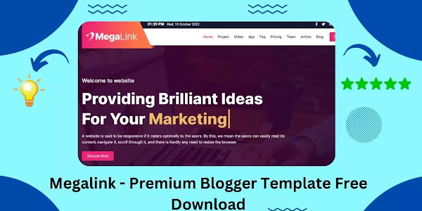 Megalink Premium Blogger Template Free Download
