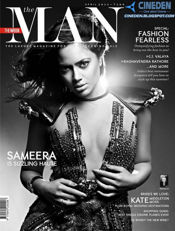 Bollywood actress Sameera Reddy on The Man Magazine April 2011