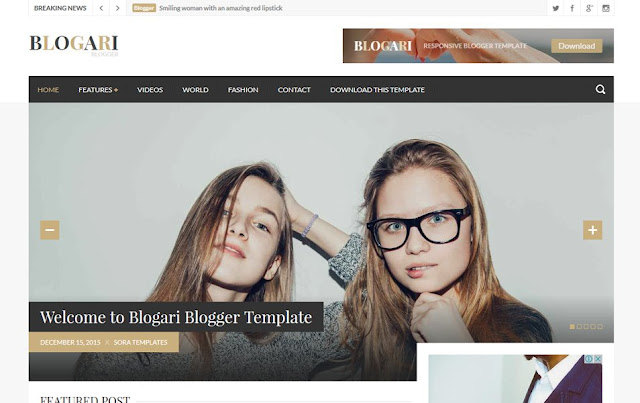 Harika Görünüme Sahip 25 Adet Mobil Uyumlu Blogger Teması